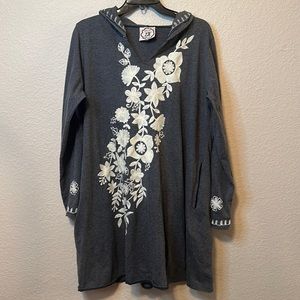 Embroidered casual tunic dress by A&A clothing inc.